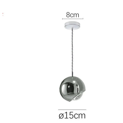 ™ Gold Chrome Ball Pendant LED Light for Kitchen, Bedroom, Dining Room