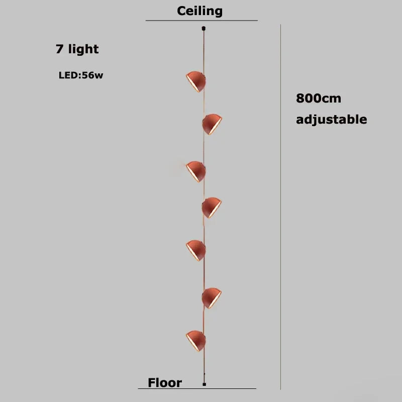 DecorBites™ LED Belt Chandelier Pendant Light for Dimmable Indoor Lighting in Living Room