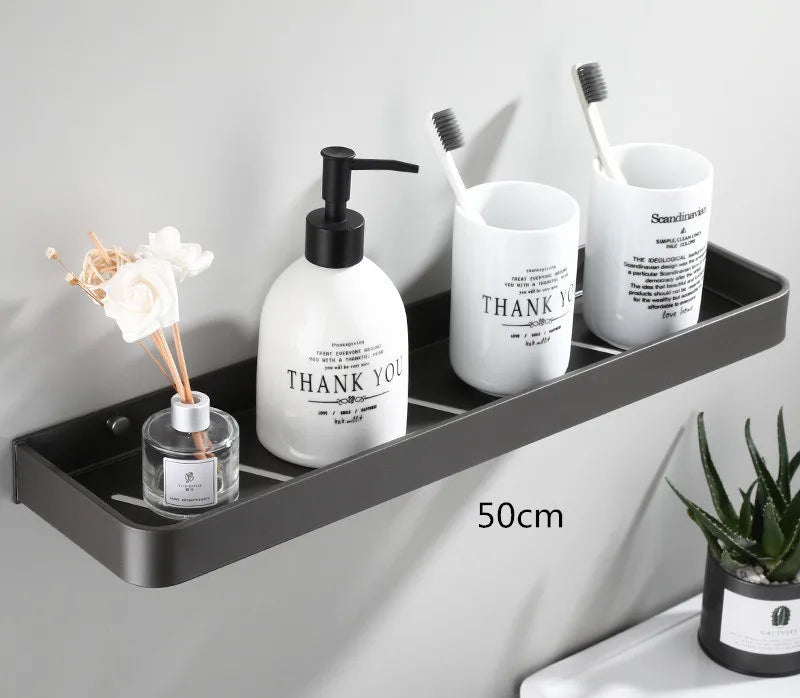 DecorBites™ Bathroom Hardware Set: Towel Rack, Shelf, Paper Holder, Towel Holder, Toilet Brush Holder