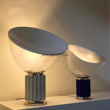 DecorBites™ Aluminum LED Desk Lamp Glass Shade High-end Decor Lighting