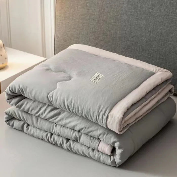 DecorBites™ Cooling Cotton Quilt with Washable Core for Single Bed in Dorm