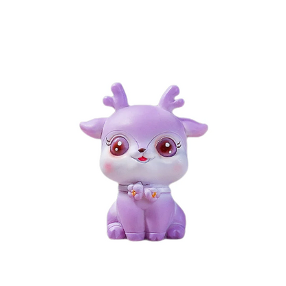 DecorBites™ Cartoon Sika Deer Resin Ornament for Home Decor or Baking