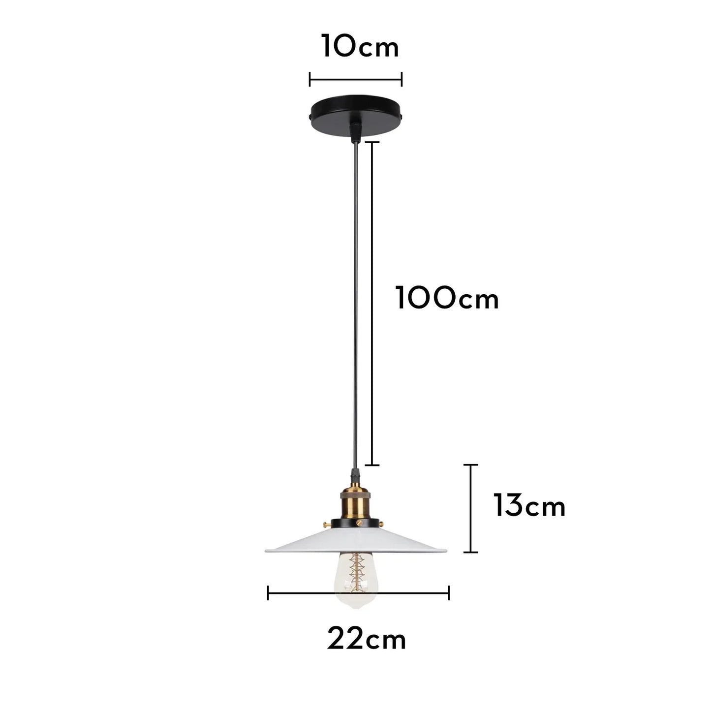DecorBites™ Iron Pendant Light for Dining Room, Kitchen, and Bedroom
