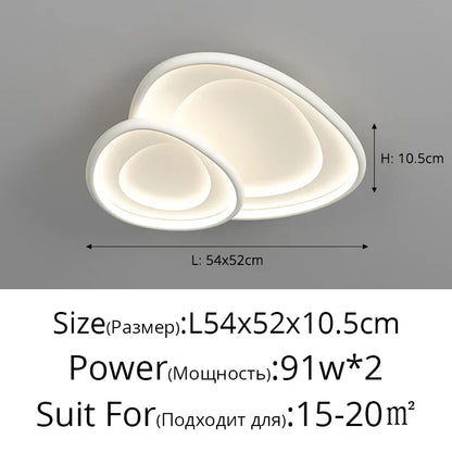 DecorBites™ LED Chandeliers White Chrome Kitchen Light Fixture Modern Home Lighting