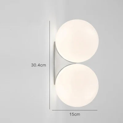 DecorBites™ Glass Ball Art Wall Lamp for Aisle Bedroom, Simple Decoration, LED Bedside Light