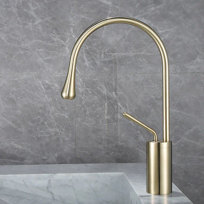 DecorBites™ Antique Brass Bathroom Basin Faucet Hot Cold Black Sink Mixer Kitchen Water Crane