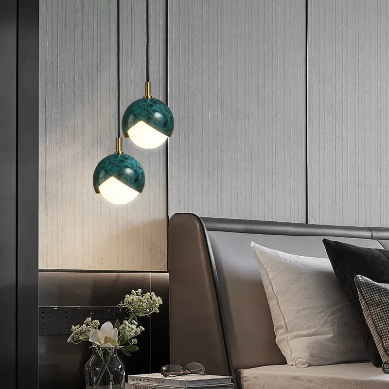 DecorBites™ Blue Copper Chandelier Pendant Light for Kitchen Island & Restaurant