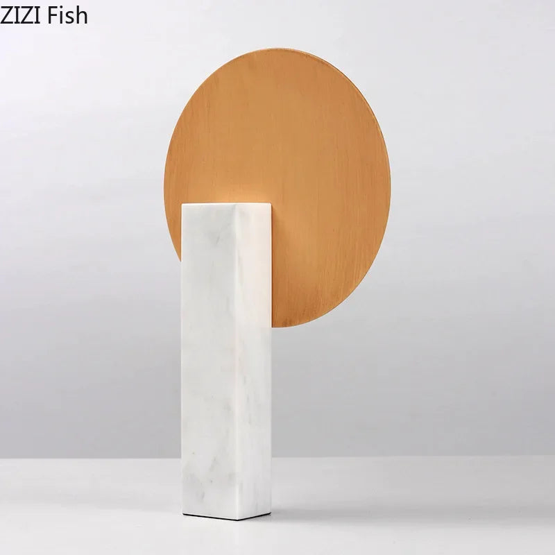 DecorBites™ Geometric Windmill Abstract Crafts Marble Base Desk Decoration Elegance