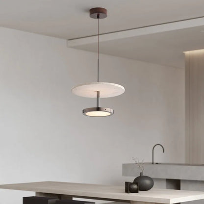 DecorBites™ Black Stone Pendant LED Chandelier for Elegant Home Décor