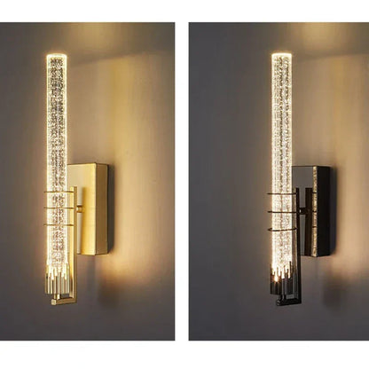 DecorBites™ Crystal LED Wall Sconce: Modern Decorative Lighting for Corridor, Bedroom, and Living Room