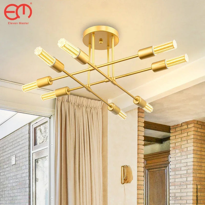 DecorBites™ LED Chandelier Pendant Light Modern Style E27 Lamp for Bedroom Dining Room