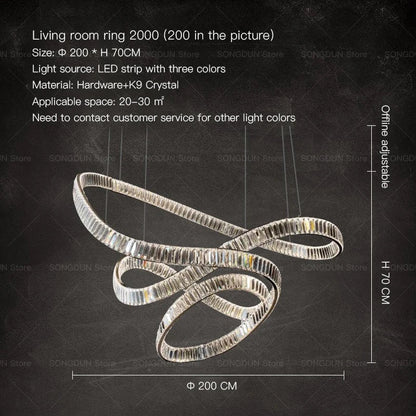 DecorBites™ Crystal Chandelier Luxury Designer Light for Elegant Living Spaces