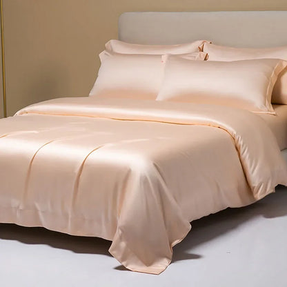 DecorBites™ Cooling Cotton Solid Bedding Set Ultra Soft Quilt Cover for Summer