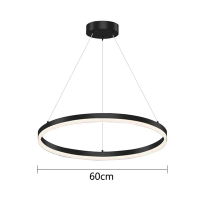 DecorBites™ Gold Ring Pendant Lights Circle Acrylic LED Ceiling Lamp