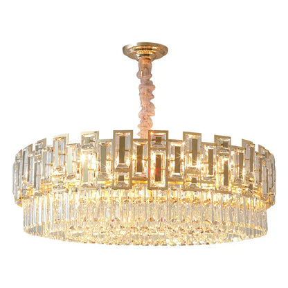 DecorBites™ Crystal Chandelier: Modern Elegant Lighting for Living Room, Bedroom, Kitchen