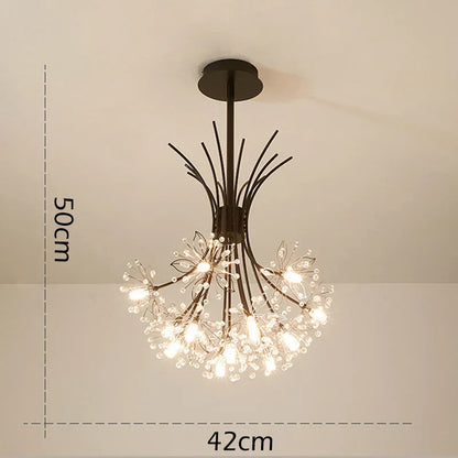 DecorBites™ Crystal Flower Pendant Chandelier with G4 Socket