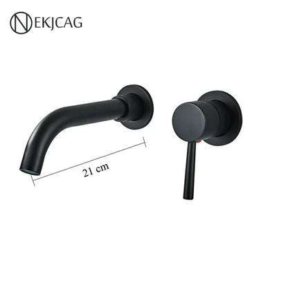 DecorBites™ Gold Basin Faucet: Single Handle, Hot & Cold Water, Matte Black Finish