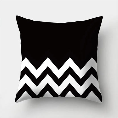 DecorBites™ Geometric Stripes Pillowcase 45x45cm Polyester Cushion Cover for Living Room