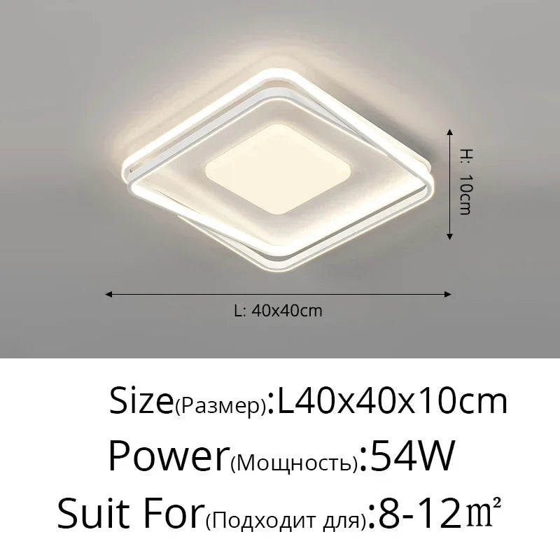 DecorBites™ Acrylic Chandelier: Minimalist Indoor Light for Living Room, Bedroom, and Kitchen