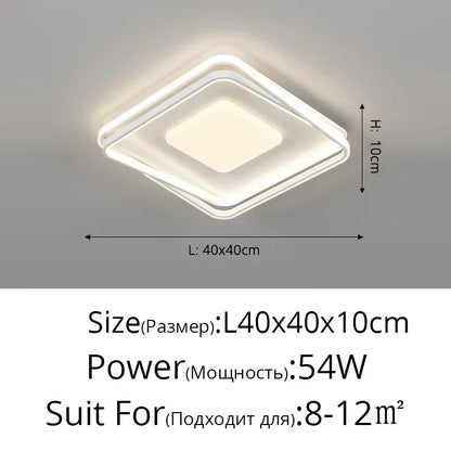 DecorBites™ Acrylic Chandelier: Minimalist Indoor Light for Living Room, Bedroom, and Kitchen