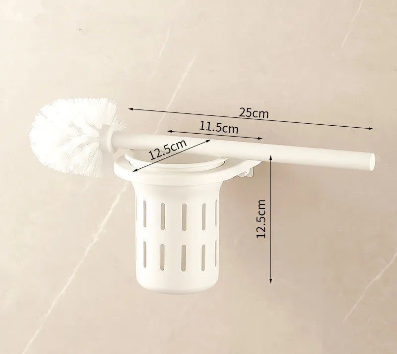 DecorBites™ Bathroom Set: Cream White Shelf, Towel Rack, Paper Holder, Brush Holder & Hardware