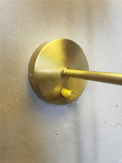 DecorBites™ Gold Cloth Lampshade Wall Sconce for Bedroom Living Room Lighting