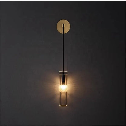 DecorBites™ Golden Glass Wall Lamp: Luxury Post-modern Wall Sconces for Hotel Villa, Living Room, Aisle