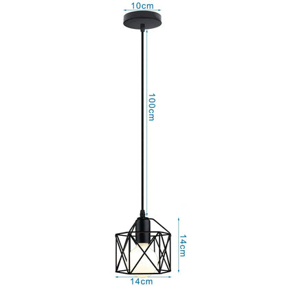 DecorBites™ Iron Frame Retro Led Pendant Light for Kitchen Dining Living Room