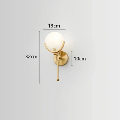 DecorBites™ Marble & Copper Wall Lamp for TV Background, Restaurants, Bedroom - Luxury Decor