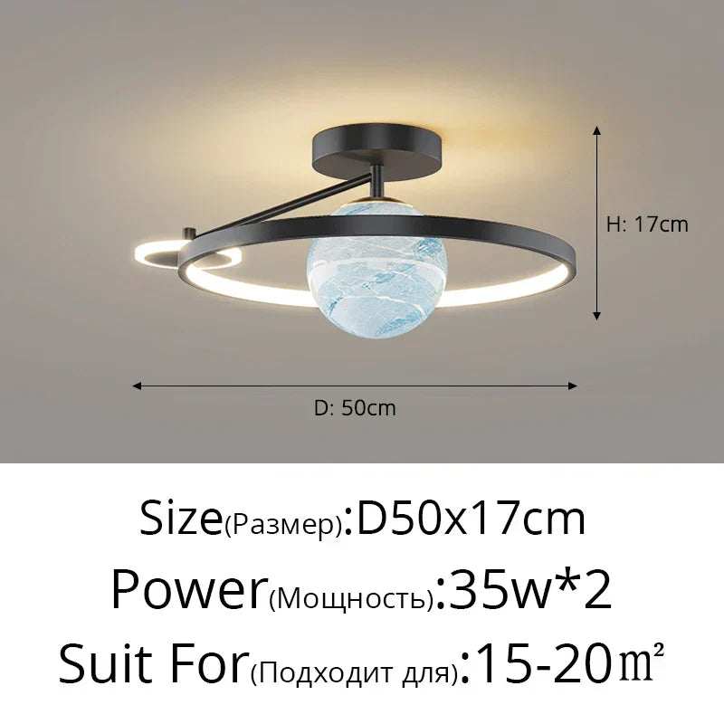 DecorBites™ Blue Star LED Pendant Light for Home Decor