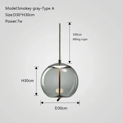 DecorBites™ Glass Knot Pendant Chandelier Light for Bedroom Kitchen Dining Room