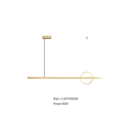 DecorBites™ Geometric Copper Chandelier: Minimalist Atmosphere for Bars and Restaurants