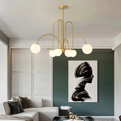 DecorBites™ LED Glass Ball Ceiling Chandelier for Home Decor Lighting