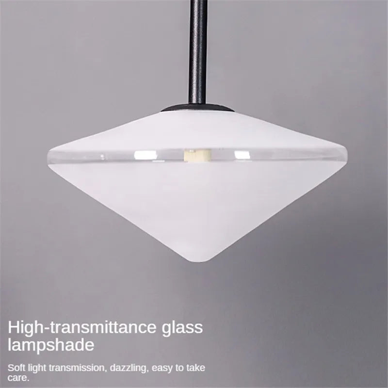 DecorBites™ LED Glass Art Wall Lamp with Long Rocker Arm for Living Room and Studio