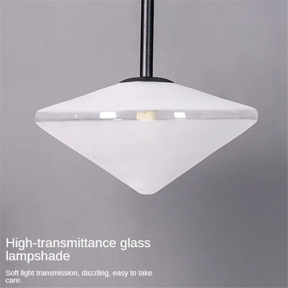 DecorBites™ LED Glass Art Wall Lamp with Long Rocker Arm for Living Room and Studio
