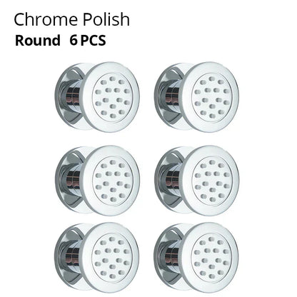 DecorBites™ Brass Body Round Shower SPA Jets for Luxurious Bathroom Massage Experience
