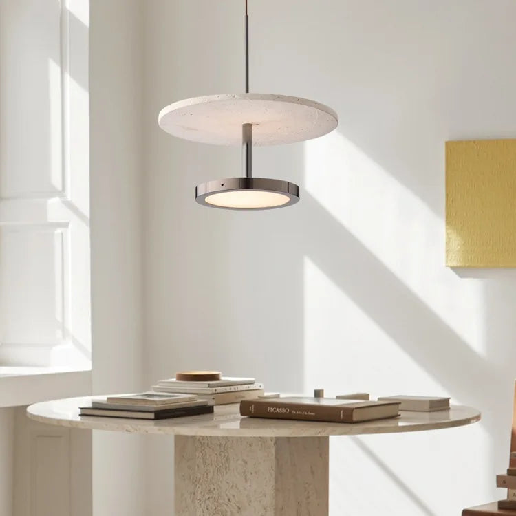 DecorBites™ Black Stone Pendant LED Chandelier for Elegant Home Décor