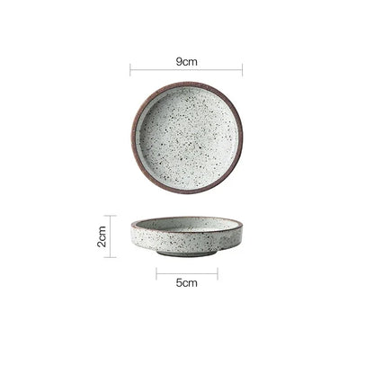 DecorBites™ Ceramic Sauce Dishes Set - Round Seasoning & Snack Plates