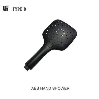 DecorBites™ Black Shower Slider Adjustable Rail Set 3 Functions Simple Style 1.5M Hose
