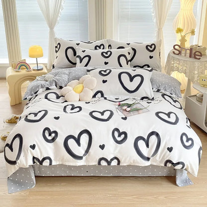 DecorBites™ Cotton Printed Bedding Set for Sweet Cozy Sleep