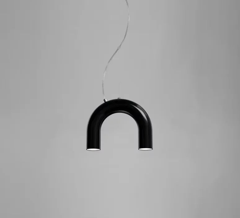DecorBites™ Blue Metal Arch Chandelier Pendant Light - Modern Design for Home Décor