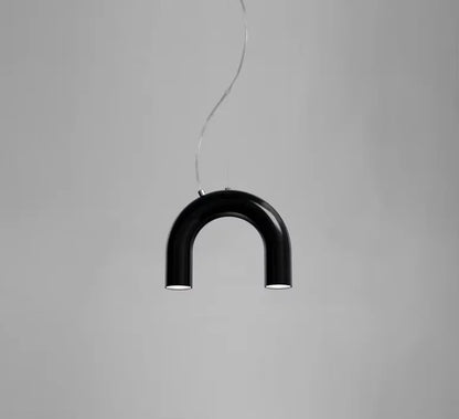 DecorBites™ Blue Metal Arch Chandelier Pendant Light - Modern Design for Home Décor