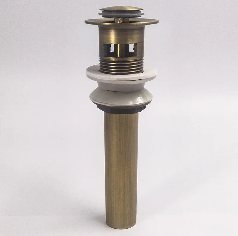 DecorBites™ Antique Brass Vessel Sink Drain - Bathroom Accessory