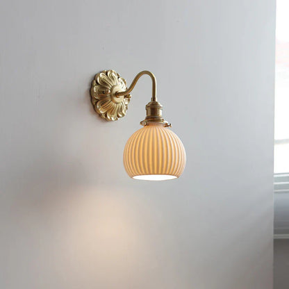 DecorBites™ Ceramic Ball LED Wall Lights: Copper Nordic Modern Wandlamp Murale