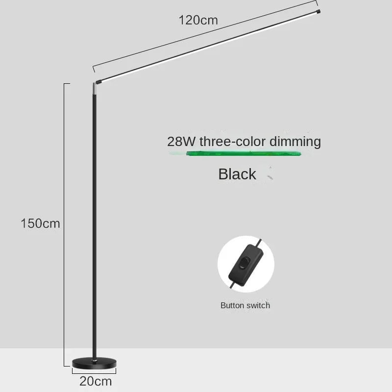 DecorBites™ LED Floor Lamp: Super Bright Minimalist Reading Fixture for Living Room and Bedroom