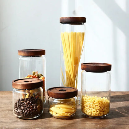 DecorBites™ Glass Hermetic Storage Jars with Airtight Lids