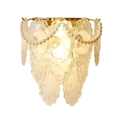 DecorBites™ Luxe Crystal Glass Wall Lamp for Aisle, Living Room, Bedroom & Corridor Lighting