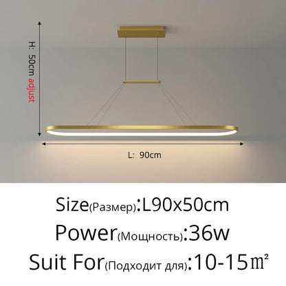 DecorBites™ LED Chandelier Pendant Light for Kitchen Bedroom Dining Living Room