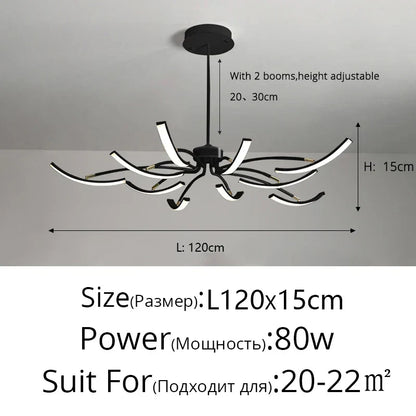 DecorBites™ LED Chandeliers for Modern Living Room Bedroom Study Kitchen Lighting