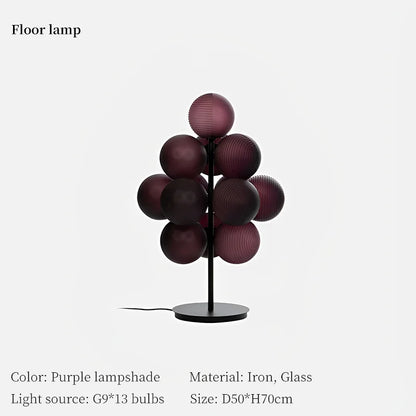 DecorBites™ Grape Chandelier: Modern Glass Ball Pendant Lamp for Living Room and Bedroom